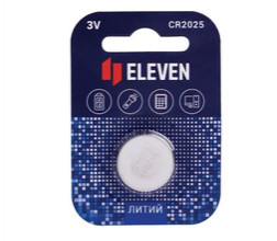 Батарейки  ELEVEN CR2025 литиевая 521444, 12шт/кор